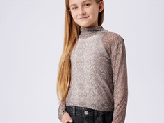 Name It whitecap gray top med slange print